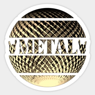 Metal gold Sticker